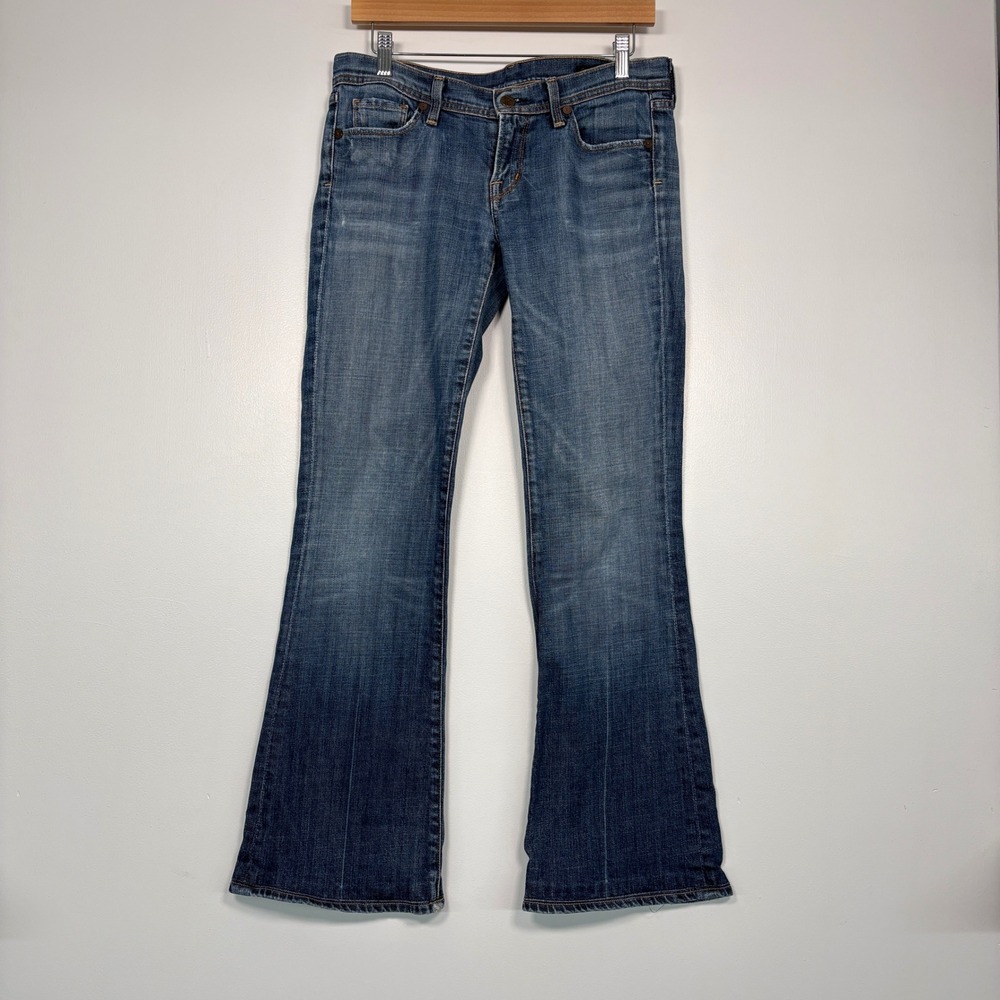 Citizens of Humanity Womens Jeans Sz 29 Blue Low Rise Flare 002 Hemmed Y2K Denim